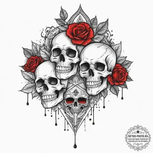 Tattoo sketch nail polish drip, tattoo flash... - эскиз тату (№1755926672_0, 23.08.2025 05:24) — tattoo-photo.ru
