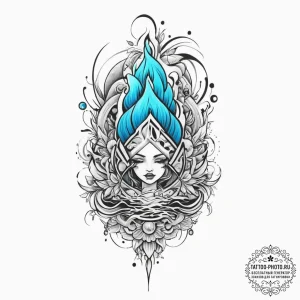 Tattoo sketch water, tattoo sketch design, on... - эскиз тату (№1755927271_0, 23.08.2025 05:34) — tattoo-photo.ru