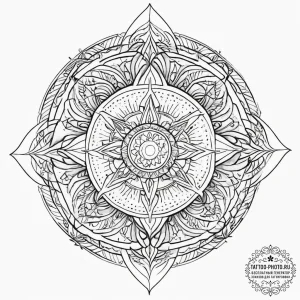 Tattoo sketch cosmic land, concept art for ta... - эскиз тату (№1755928868_0, 23.08.2025 06:01) — tattoo-photo.ru