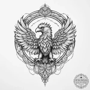Tattoo sketch griffin tattoo, tattoo flash sh... - эскиз тату (№1755931819_0, 23.08.2025 06:50) — tattoo-photo.ru