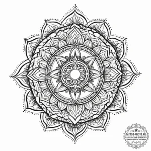 Tattoo sketch sacred character, concept art f... - эскиз тату (№1755934793_0, 23.08.2025 07:39) — tattoo-photo.ru