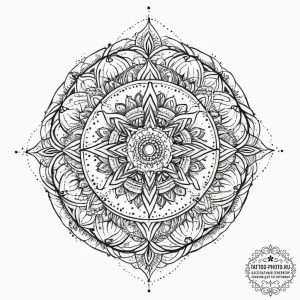 Tattoo sketch cosmic domain, tattoo line art,... - эскиз тату (№1755937195_0, 23.08.2025 08:19) — tattoo-photo.ru