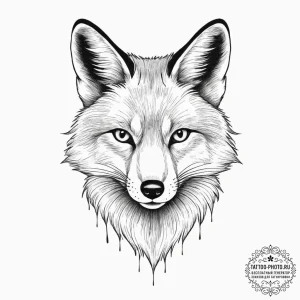 Tattoo sketch fox tattoo, ink illustration fo... - эскиз тату (№1755938404_0, 23.08.2025 08:40) — tattoo-photo.ru