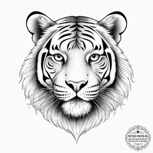 Tattoo sketch old school тигр, tattoo drawing... - эскиз тату (№1755939798_0, 23.08.2025 09:03) — tattoo-photo.ru