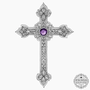 Tattoo sketch amethyst, tattoo drawing outlin... - эскиз тату (№1755941592_0, 23.08.2025 09:33) — tattoo-photo.ru