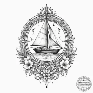 Tattoo sketch mystical spring, tattoo sketch... - эскиз тату (№1755942376_0, 23.08.2025 09:46) — tattoo-photo.ru