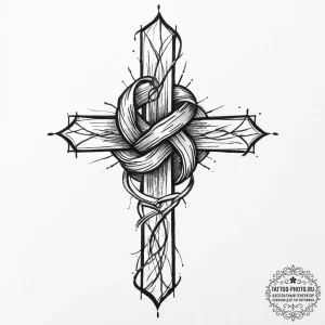 Tattoo sketch hands with a knot, tattoo drawi... - эскиз тату (№1755947472_0, 23.08.2025 11:11) — tattoo-photo.ru