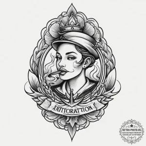Tattoo sketch smoke, artistic tattoo sketch,... - эскиз тату (№1755947866_0, 23.08.2025 11:17) — tattoo-photo.ru