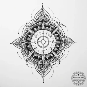 Tattoo sketch cosmic essence, artistic tattoo... - эскиз тату (№1755970330_0, 23.08.2025 17:32) — tattoo-photo.ru