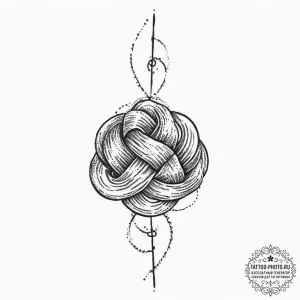 Tattoo sketch hands with a knot, artistic tat... - эскиз тату (№1755971323_0, 23.08.2025 17:48) — tattoo-photo.ru