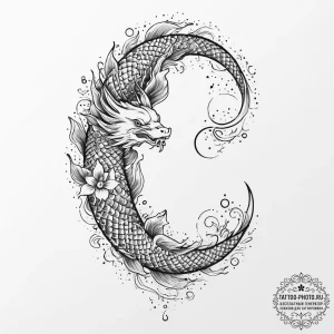 Tattoo sketch spiritual moon, tattoo flash sh... - эскиз тату (№1755973096_0, 23.08.2025 18:18) — tattoo-photo.ru