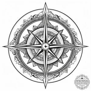 Tattoo sketch compass, tattoo flash sheet des... - эскиз тату (№1755973688_0, 23.08.2025 18:28) — tattoo-photo.ru