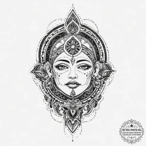 Tattoo sketch spiritual mystery, tattoo flash... - эскиз тату (№1755979741_0, 23.08.2025 20:09) — tattoo-photo.ru