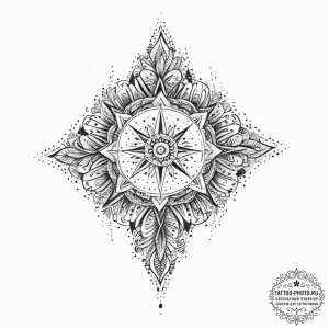 Tattoo sketch mystical portrayal, concept art... - эскиз тату (№1755981145_0, 23.08.2025 20:32) — tattoo-photo.ru