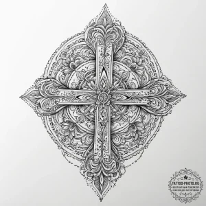 Tattoo sketch узор в виде нимфы, tattoo line... - эскиз тату (№1755987088_0, 23.08.2025 22:11) — tattoo-photo.ru