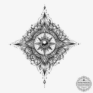 Tattoo sketch emerald, ink illustration for t... - эскиз тату (№1755987292_0, 23.08.2025 22:14) — tattoo-photo.ru