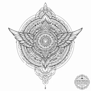 Tattoo sketch angel with a book, tattoo line... - эскиз тату (№1755987889_0, 23.08.2025 22:24) — tattoo-photo.ru