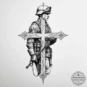 Tattoo sketch soldier with a paper, tattoo dr... - эскиз тату (№1755988086_0, 23.08.2025 22:28) — tattoo-photo.ru