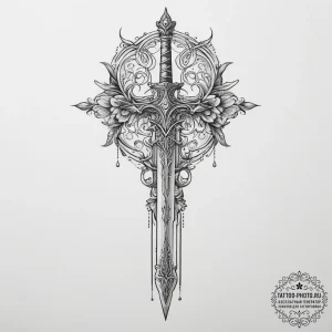 Tattoo sketch sword, tattoo drawing outline,... - эскиз тату (№1755988879_0, 23.08.2025 22:41) — tattoo-photo.ru