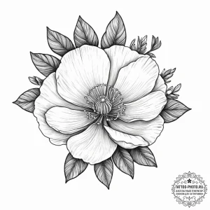 Tattoo sketch buttercup - эскиз тату (№1755990483_0, 23.08.2025 23:08) — tattoo-photo.ru