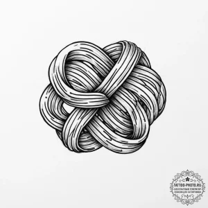 Tattoo sketch knot - эскиз тату (№1755991499_0, 23.08.2025 23:24) — tattoo-photo.ru