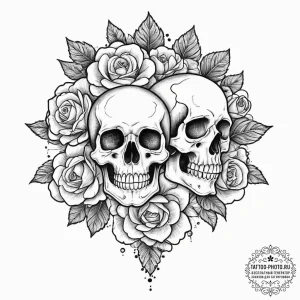 Tattoo sketch slavic embroidery pattern with... - эскиз тату (№1755995722_0, 24.08.2025 00:35) — tattoo-photo.ru