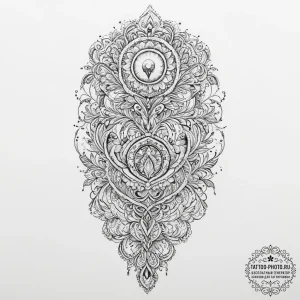 Tattoo sketch pinworm, tattoo line art, ornam... - эскиз тату (№1756002153_0, 24.08.2025 02:22) — tattoo-photo.ru