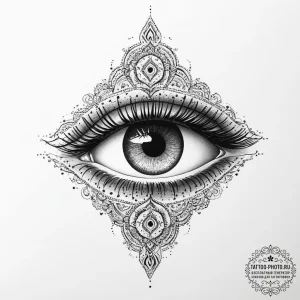 Tattoo sketch cybernetic eye, ink illustratio... - эскиз тату (№1756004812_0, 24.08.2025 03:06) — tattoo-photo.ru