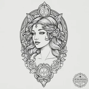 Tattoo sketch venus symbol, tattoo drawing ou... - эскиз тату (№1756008622_0, 24.08.2025 04:10) — tattoo-photo.ru
