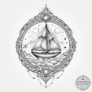 Tattoo sketch cosmic character, tattoo line a... - эскиз тату (№1756012050_0, 24.08.2025 05:07) — tattoo-photo.ru