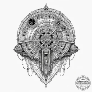 Tattoo sketch star wars millennium falcon, ta... - эскиз тату (№1756013237_0, 24.08.2025 05:27) — tattoo-photo.ru
