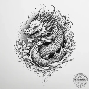 Tattoo sketch griffin, ink illustration for t... - эскиз тату (№1756015067_0, 24.08.2025 05:57) — tattoo-photo.ru