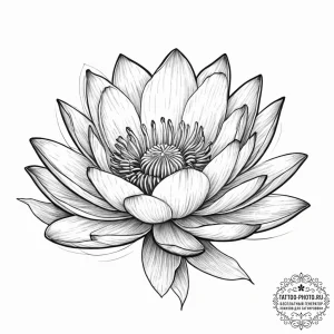 Tattoo sketch giant water lily flower, tattoo... - эскиз тату (№1756016074_0, 24.08.2025 06:14) — tattoo-photo.ru