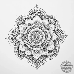 Tattoo sketch yoga mat and a person, ink illu... - эскиз тату (№1756017087_0, 24.08.2025 06:31) — tattoo-photo.ru