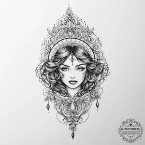 Tattoo sketch lace tattoo, tattoo sketch desi... - эскиз тату (№1756023317_0, 24.08.2025 08:15) — tattoo-photo.ru
