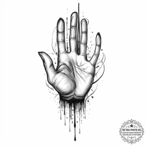 Tattoo sketch "born to suffer", concept art f... - эскиз тату (№1756023520_0, 24.08.2025 08:18) — tattoo-photo.ru