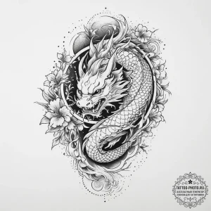 Tattoo sketch hands with a scroll, tattoo dra... - эскиз тату (№1756024918_0, 24.08.2025 08:41) — tattoo-photo.ru