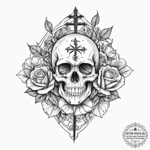 Tattoo sketch bodhi tree, artistic tattoo ske... - эскиз тату (№1756027516_0, 24.08.2025 09:25) — tattoo-photo.ru