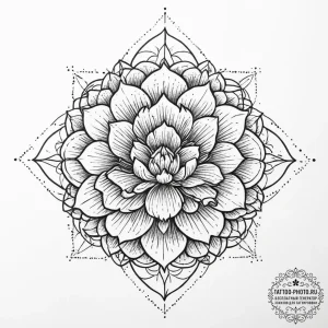 Tattoo sketch peony flower, concept art for t... - эскиз тату (№1756031935_0, 24.08.2025 10:38) — tattoo-photo.ru