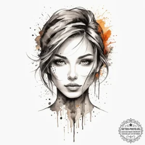 Tattoo sketch face, tattoo sketch design, wat... - эскиз тату (№1756032137_0, 24.08.2025 10:42) — tattoo-photo.ru
