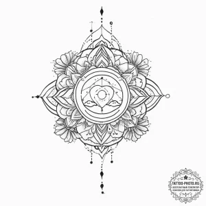 Tattoo sketch cosmic spring, tattoo drawing o... - эскиз тату (№1756032333_0, 24.08.2025 10:45) — tattoo-photo.ru
