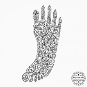 Tattoo sketch foot, concept art for tattoo, b... - эскиз тату (№1756046462_0, 24.08.2025 14:41) — tattoo-photo.ru