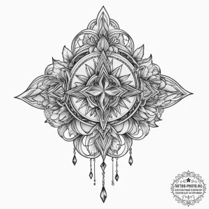 Tattoo sketch crystal, tattoo line art, neo t... - эскиз тату (№1756051039_0, 24.08.2025 15:57) — tattoo-photo.ru