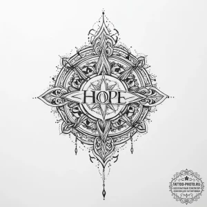 Tattoo sketch hope - эскиз тату (№1756052036_0, 24.08.2025 16:13) — tattoo-photo.ru