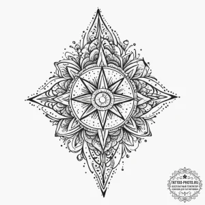 Tattoo sketch blessed representation, tattoo... - эскиз тату (№1756053025_0, 24.08.2025 16:30) — tattoo-photo.ru