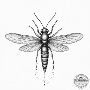 Tattoo sketch stonefly, tattoo sketch design,... - эскиз тату (№1756064150_0, 24.08.2025 19:35) — tattoo-photo.ru