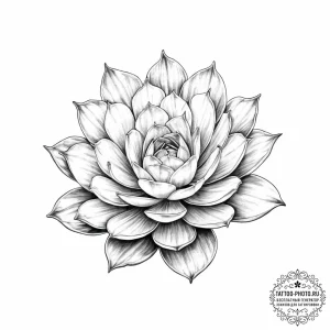 Tattoo sketch succulent leaf - эскиз тату (№1756065770_0, 24.08.2025 20:02) — tattoo-photo.ru