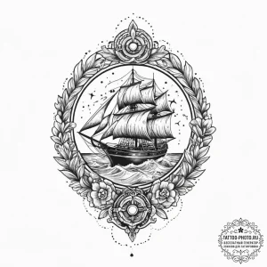 Tattoo sketch escape, concept art for tattoo,... - эскиз тату (№1756068785_0, 24.08.2025 20:53) — tattoo-photo.ru
