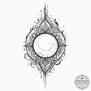 Tattoo sketch oasis, tattoo flash sheet desig... - эскиз тату (№1756069181_0, 24.08.2025 20:59) — tattoo-photo.ru