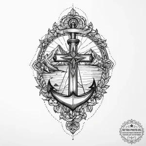 Tattoo sketch mountain, tattoo line art, deta... - эскиз тату (№1756070153_0, 24.08.2025 21:15) — tattoo-photo.ru